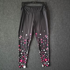 Disney Parks Minnie Mouse Bow and Polka Dot Women’s Leggings Sz L